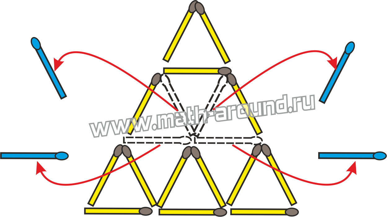Геометрия и спички (задачи с треугольниками)